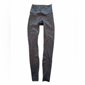 Lululemon Wunder Train Heathered Gray Active Leggings size 2
